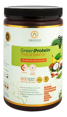 Aquasolar - Green Protein - Tropical Balance 600g Polvo