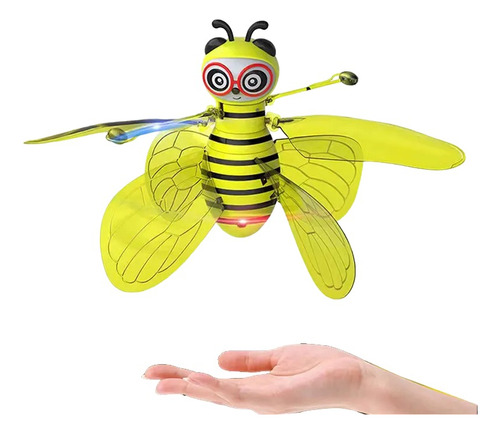 Abeja Voladora Con Sensor Manual Luz Led Mini Drone Unisex