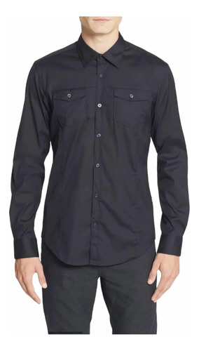 Camisa Hugo Boss,navy State Shirt, S Slim