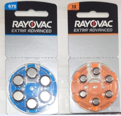Pilas Rayovac Extra Advance Para Aparatos Auditivos.blister6