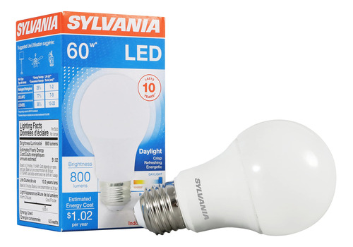 Sylvania - Bombilla Led Equivalente A Bombilla De 60 W A19, 