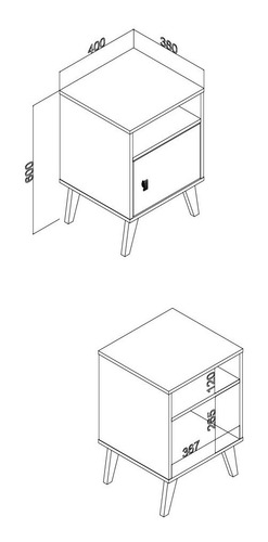 Mesa Lateral,auxiliar,de Apoyo Bertolini Rt 3145 Negro