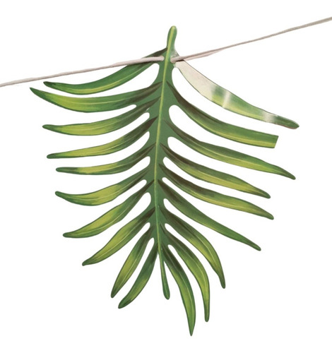 Imagen 5 de 10 de Guirnalda Banner Banderin Verano Hojas Tropical Cotillon