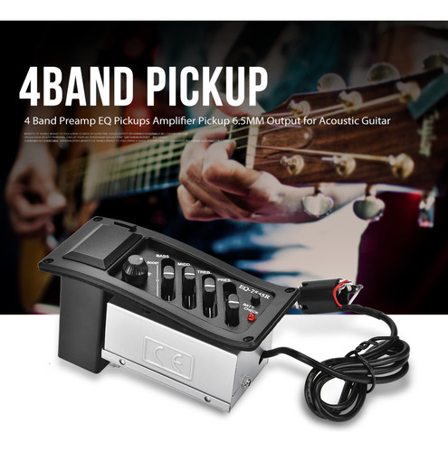 Pickup Para Guitarra, Preamplificador De 4 Bandas, Pastillas