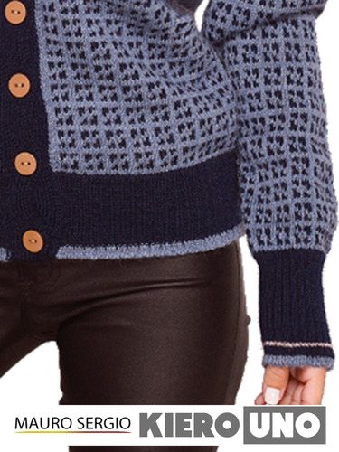 Imagen 2 de 7 de Campera De Lana Mujer Tejida Sweater Saco Cárdigan Kierouno