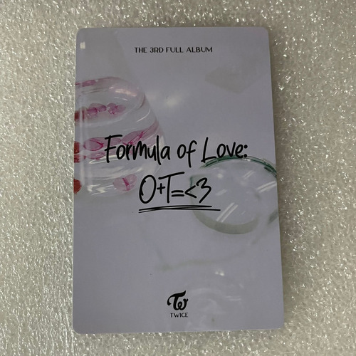 Photocard Twice Original Chaeyoung Ver. Formula Of Love 3