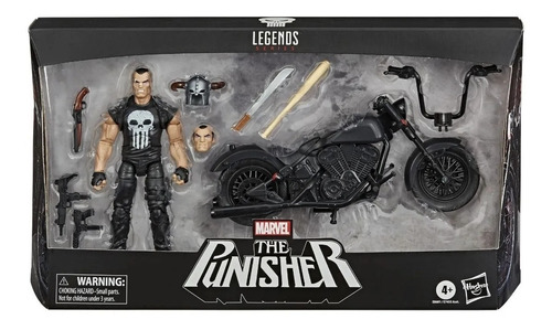 The Punisher Marvel Legends Motocicleta 6 Pulgadas Thor 