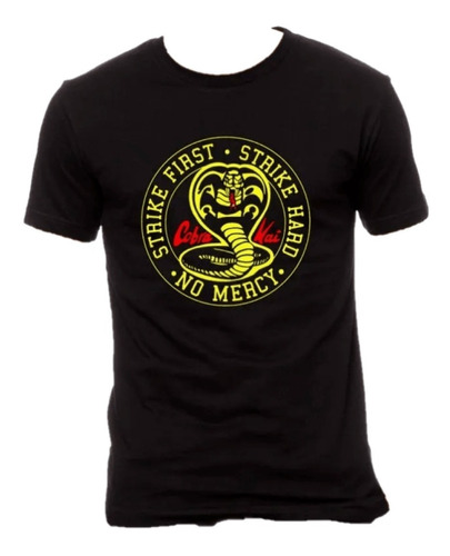 Remera De Cobra Kai / Algodón Premium / Series De Netflix