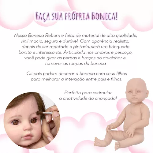 Bebê Reborn Realista Silicone Valentina