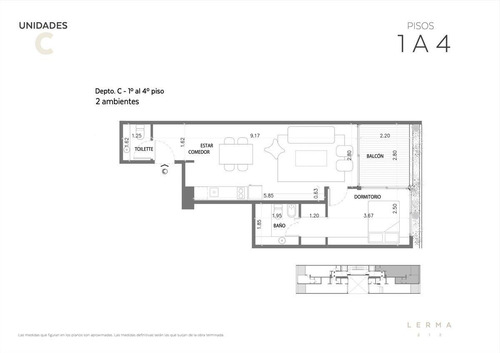 Imagen 2 de 8 de Oportunidad De Inversion - Amplio Departamento De 2 Ambientes Al Contra Frente Con Balcón - Villa Crespo | Lerma Al 200