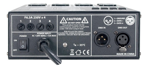 Dmx20l - Paquete De Atenuador/interruptor Dmx Universal De 4