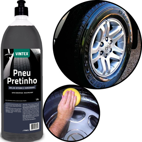 Pneu Pretinho Brilho Intenso Abrilhantador Vonixx 1500ml