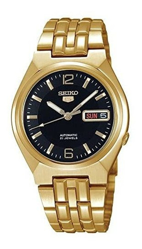 Hombres Reloj Seiko Snkl66 Seiko 5 Gold Tone Caja De L8kgz