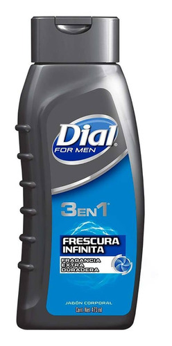 Dial for men jabón líquido corporal frescura infinita 473ml