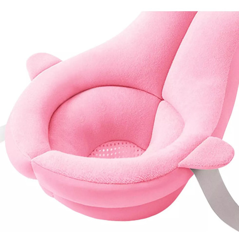 Asiento De Bañera Para Bebé, Antideslizante, Forma De Color Rosa