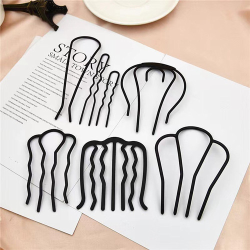 7 Peines Laterales Para Cabello Francés, Alfileres Para Moño