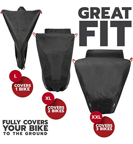 Bicycle Cover For Outdoor Storage - For 1 2 Or 3 Bikes ...