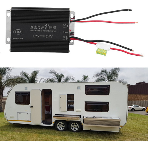 Transformador Convertidor Elevador Voltaje De 10a 12v A 24v