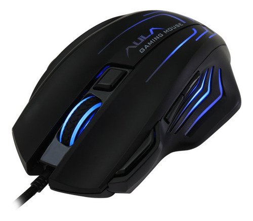Mouse Gamer Con Peso Profesional Retroiluminado Aula S18 Negro