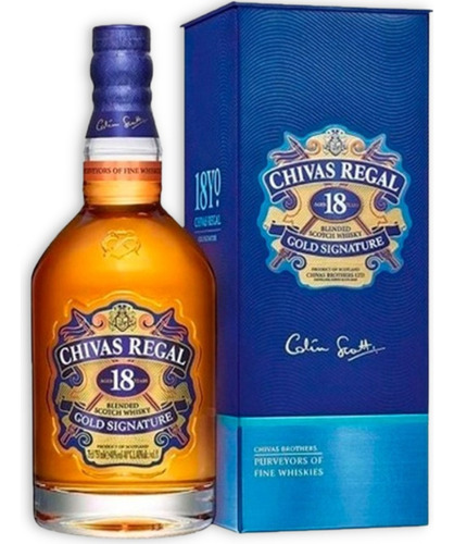 Whisky Chivas Regal 18 Años Gold Scotch 750ml C/estuche