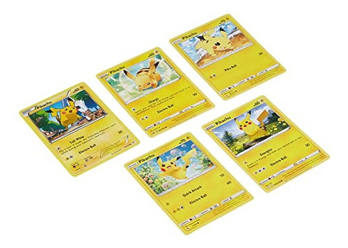 3. 5 Cartas Variadas De Pokémon De Pikachu
