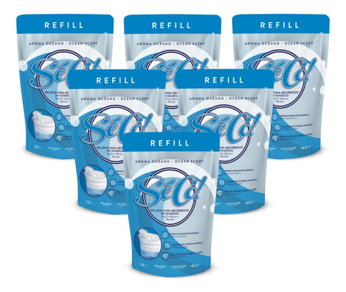Séco! Recarga Absorbente Humedad Rellenable 6 X 1,2 Kg