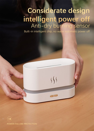 Humidificador Con Efecto Llama Led