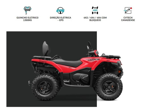 Quadriciclo Cf Moto 520l Automático Ñ Can-am Honda