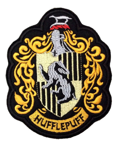Escudo Hufflepuff Harry Potter, Parche Bordado 10 X 12 Cm