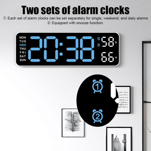 Reloj Electrónico Multifuncional Reloj De Pared Digital Led