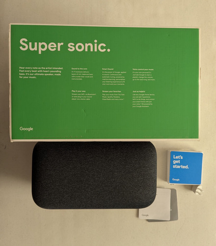 Bocina Inteligente Google Home Max Sonido Potente Y Claro Negro (Usado)
