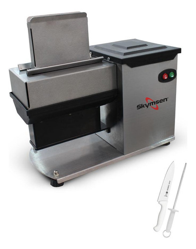 Amaciador De Carne Em Inox Ab Skymsen 220v + Faca + Chaira