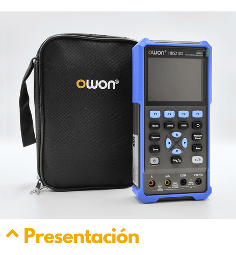 Osciloscopio Portátil Owon Hds2102 + Multímetro 2ch 100mhz