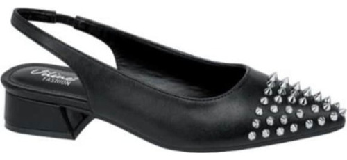 Ballerina Destalonada Estoperoles Vi Line Fashion 2191 Negro