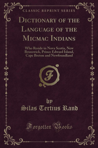 Libro: Diccionario En Inglés De La Lengua Del Micmac I