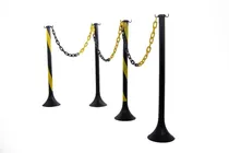 Comprar  4 Pedestal  Sinalização Isolamento  + 6m Correntes Elo G 