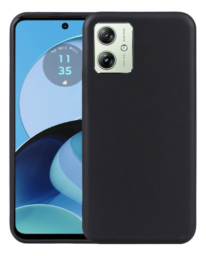 Funda De Teléfono Tpu Negra Para Motorola Moto G54