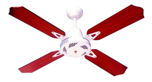 Ventilador Techo Nacional Blanco/marron/negro Palas Cedro