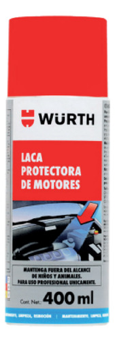 Laca Protectora De Motores 400ml + Espuma Motor Wurth