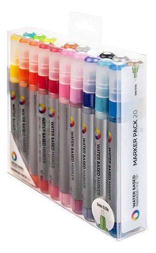Marcadores A Base De Agua 5 Mm Resaltador Montana Colors