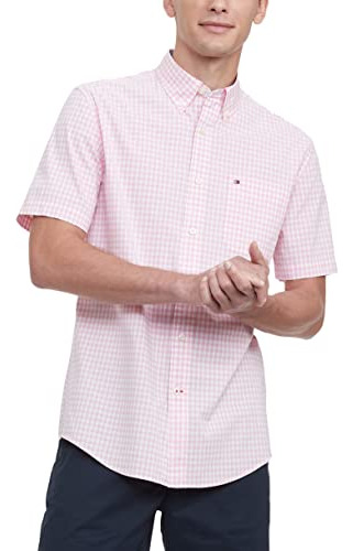 Camisa Casual De Manga Corta De Los Hombres De Kfb5p