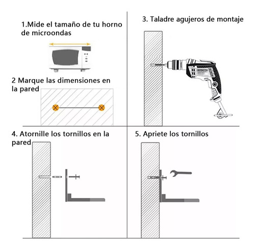 Soportes Plegables De Acero Inoxidable Para Microondas