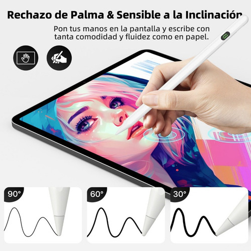 Mz Lápiz Óptico Stylus Pluma For iPad Led Pantalla Universal
