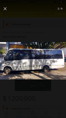 Minibus Iveco 5912 Excelente Estado, Ideal Motorhome