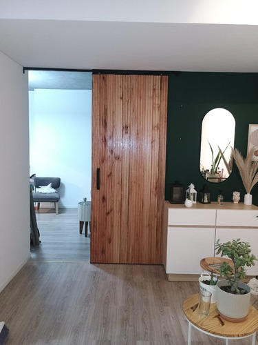Puerta Rústica De Madera Pino 1x2.1m Alistonada Natural