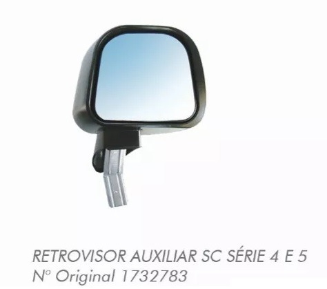 Retrovisor Auxiliar Scania S4 S5 Sem Desembaçador Direito