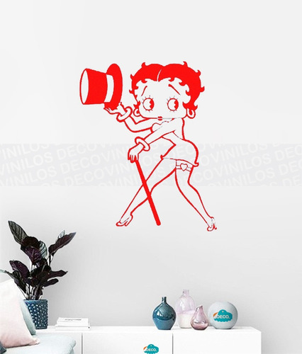 Vinil Decorativo Personalizado Niña Betty Boop