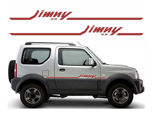 Adesivo Faixa Compatível Suzuki Jimny Hr 4x4 Vinho Cor Vermelho