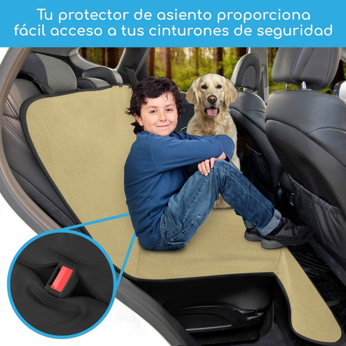 Cubre Asientos Para Perros Mascretta Funda Carro Mascotas Color Beige