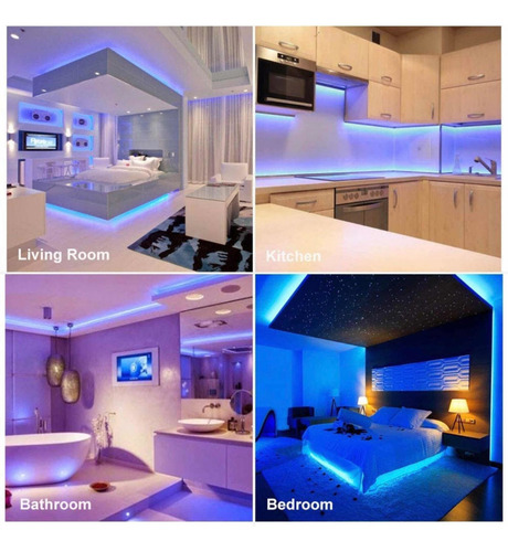 Imagen 6 de 6 de Cinta De Luces Led Rgb 5050 10mts A Prueba De Agua Ip65